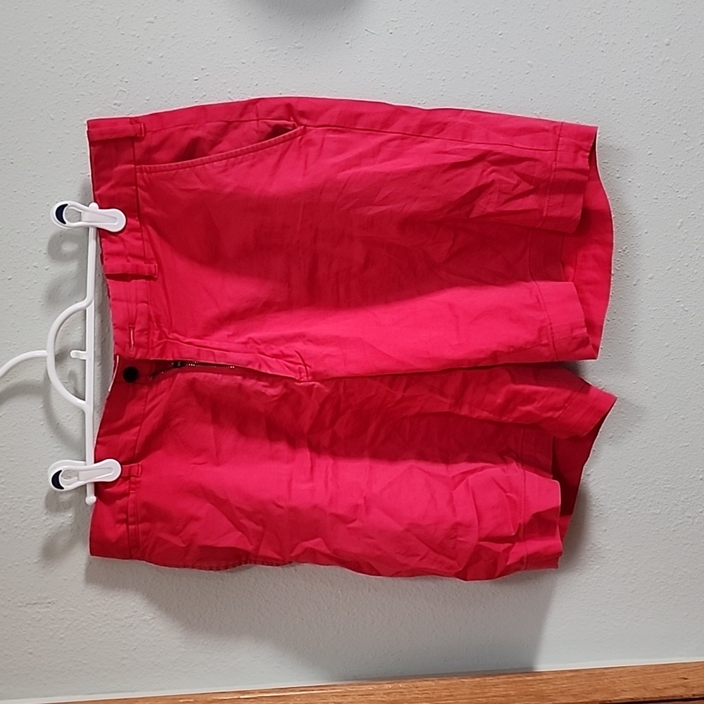 Red polo shorts